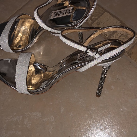 Badgley Mischka Collection Olympia Embellished Sandal SZ 11 - Picture 2 of 6